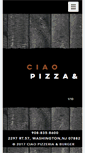 Mobile Screenshot of ciaopizzeriaburgers.com